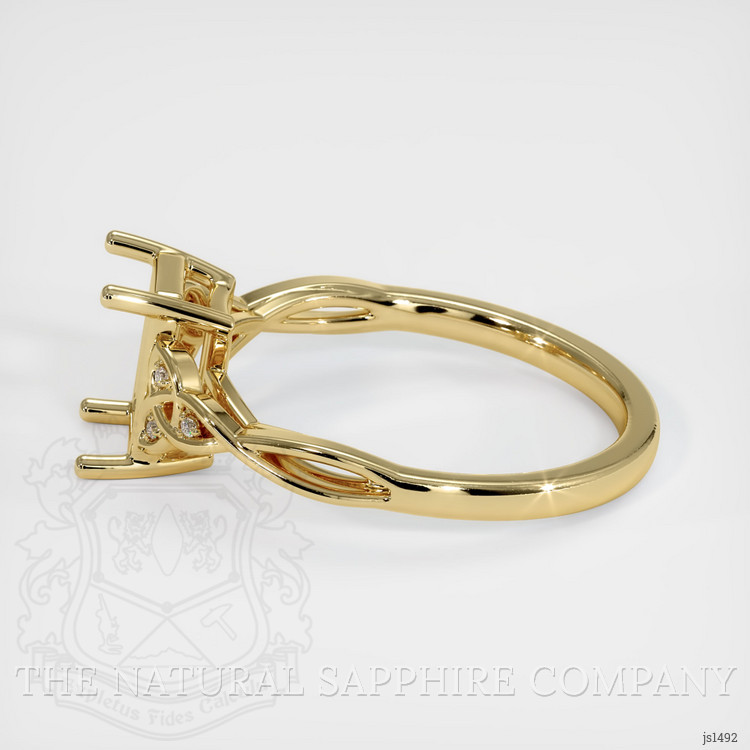 10K Yellow Gold Accent Stones Ring Setting