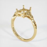 14K Yellow Gold Accent Stones Ring Setting Video