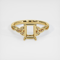 14K Yellow Gold Accent Stones Ring Setting Image