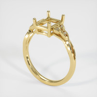 18K Yellow Gold Accent Stones Ring Setting Video