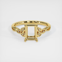 18K Yellow Gold Accent Stones Ring Setting Image