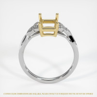 14K Yellow & White Accent Stones Ring Setting Image