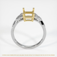 18K Yellow & White Accent Stones Ring Setting Image