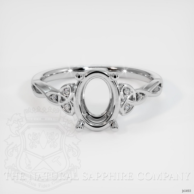 Platinum 950 Accent Stones Ring Setting