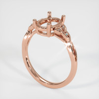 14K Rose Gold Accent Stones Ring Setting Video