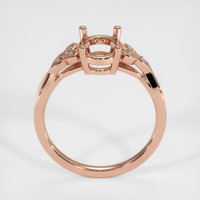 14K Rose Gold Accent Stones Ring Setting Image