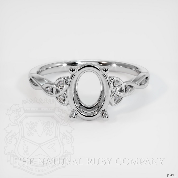 Silver Accent Stones Ring Setting