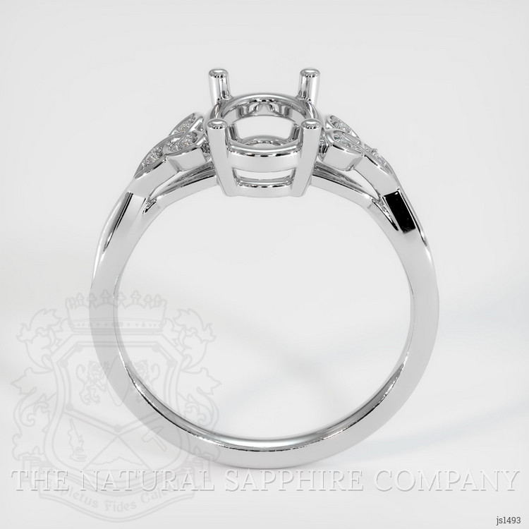 Silver Accent Stones Ring Setting