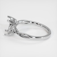 14K White Gold Accent Stones Ring Setting Image