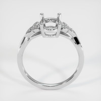 14K White Gold Accent Stones Ring Setting Image