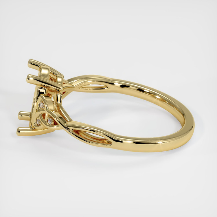 10K Yellow Gold Accent Stones Ring Setting