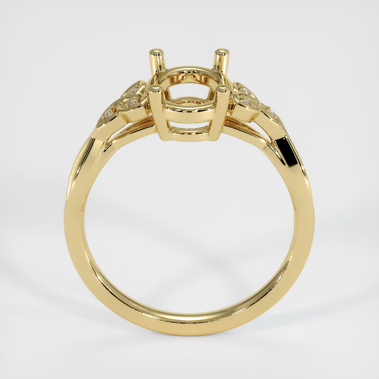 14K Yellow Gold Accent Stones Ring Setting