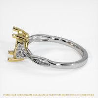 18K Yellow & White Accent Stones Ring Setting Image