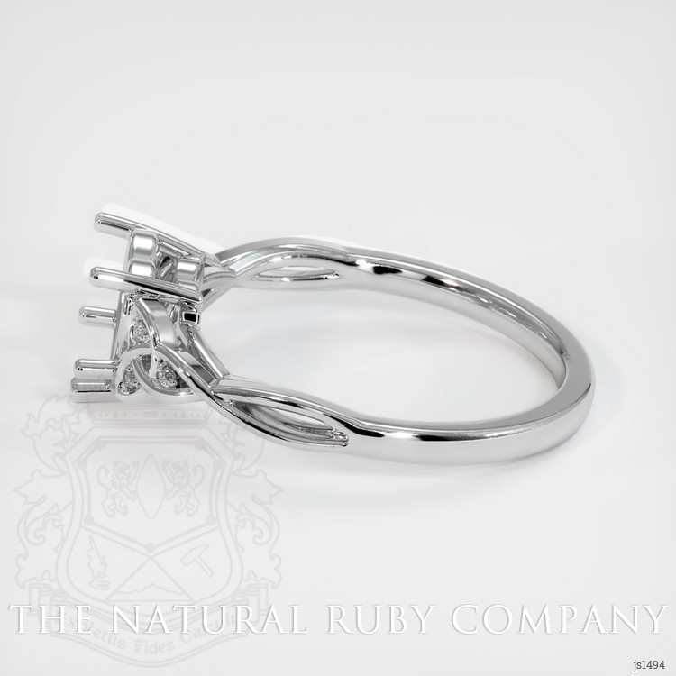 Platinum 950 Accent Stones Ring Setting
