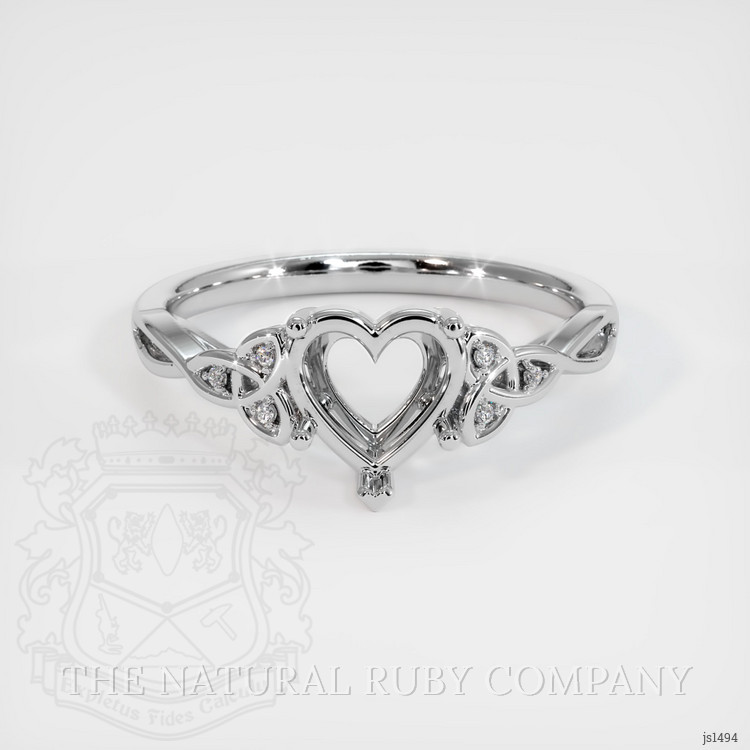 Silver Accent Stones Ring Setting