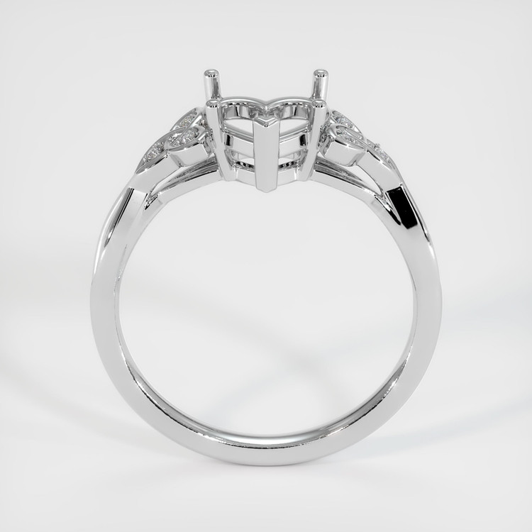 10K White Gold Accent Stones Ring Setting