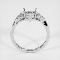 14K White Gold Accent Stones Ring Setting Image