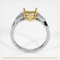 14K Yellow & White Accent Stones Ring Setting Image