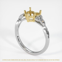 18K Yellow & White Accent Stones Ring Setting Video