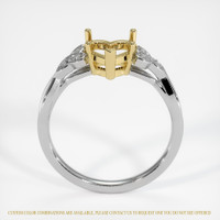 18K Yellow & White Accent Stones Ring Setting Image