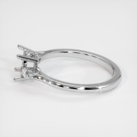 10K White Gold Three Stone Ring Setting Image