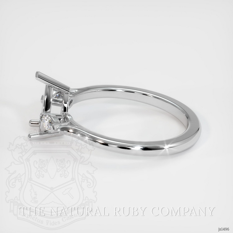 Silver Three Stone Ring Setting