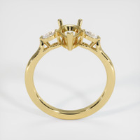 18K Yellow Gold Three Stone Ring Setting Image