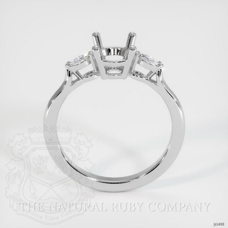 Silver Three Stone Ring Setting