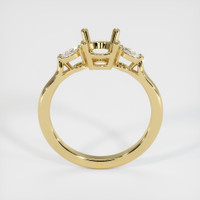 10K Yellow Gold Three Stone Ring Setting Image