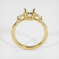 18K Yellow Gold Three Stone Ring Setting Image