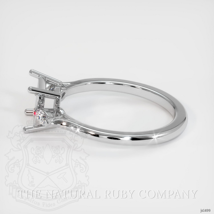 Silver Three Stone Ring Setting