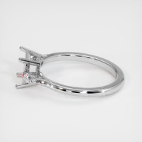 18K White Gold Three Stone Ring Setting Image