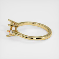 10K Yellow Gold Three Stone Ring Setting Image