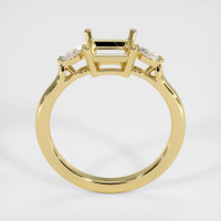 18K Yellow Gold Three Stone Ring Setting Image