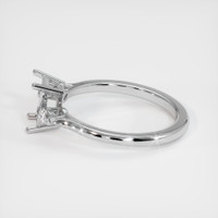 10K White Gold Three Stone Ring Setting Image