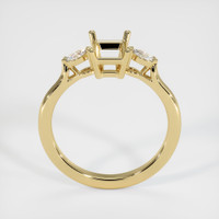 10K Yellow Gold Three Stone Ring Setting Image