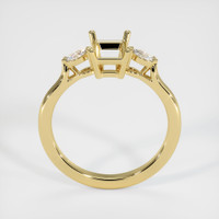 18K Yellow Gold Three Stone Ring Setting Image