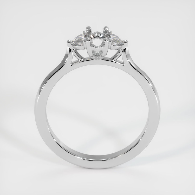 Platinum 950 Three Stone Ring Setting
