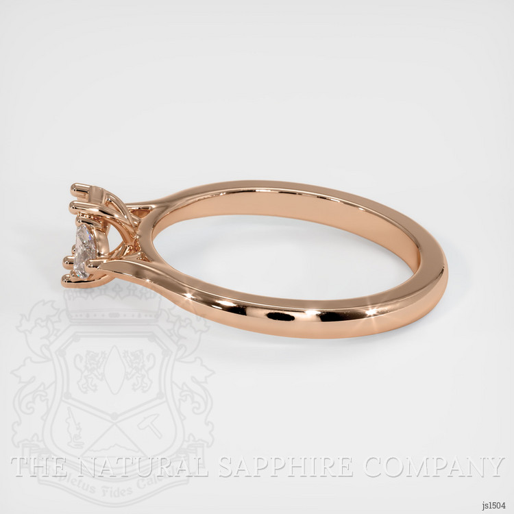 18K Rose Gold Three Stone Ring Setting