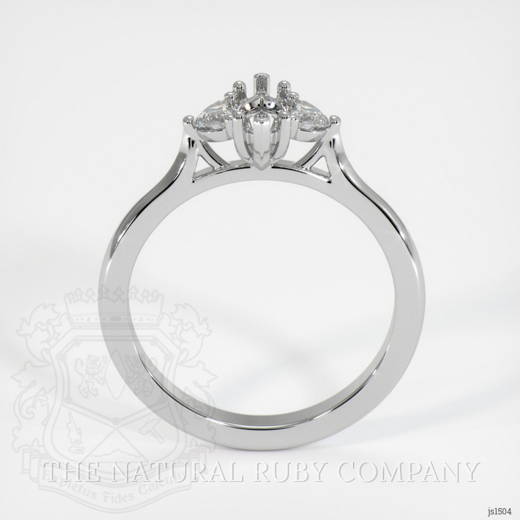 Silver Three Stone Ring Setting