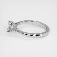 10K White Gold Three Stone Ring Setting Image