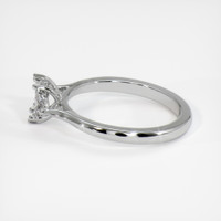 10K White Gold Three Stone Ring Setting Image