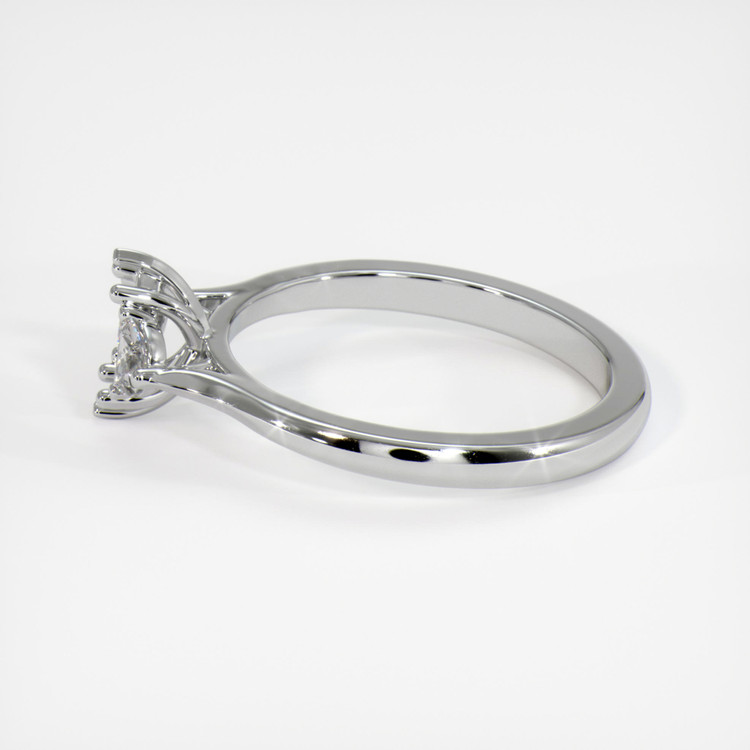 10K White Gold Three Stone Ring Setting