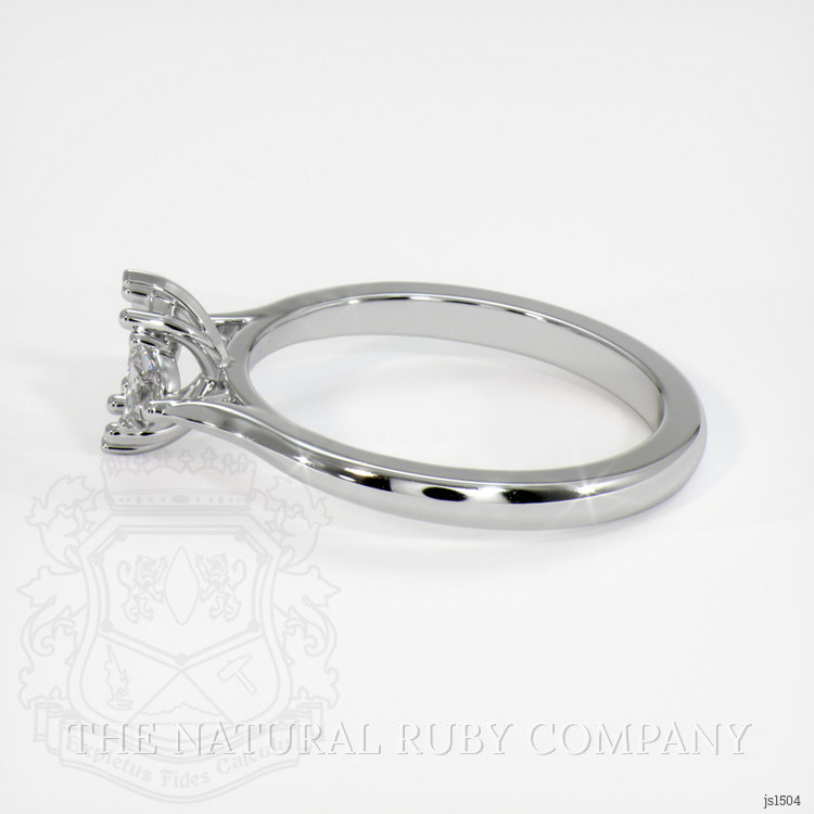 10K White Gold Three Stone Ring Setting