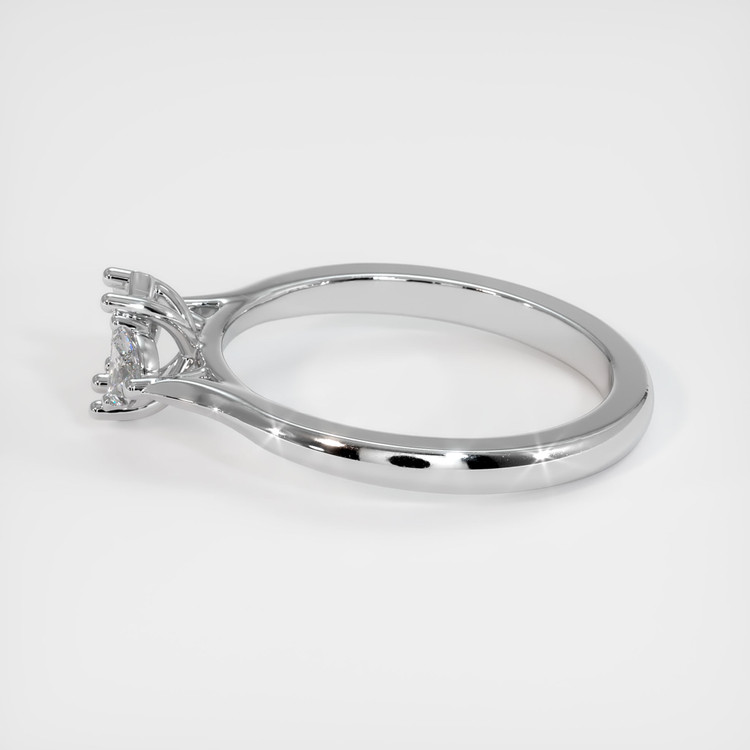 14K White Gold Three Stone Ring Setting
