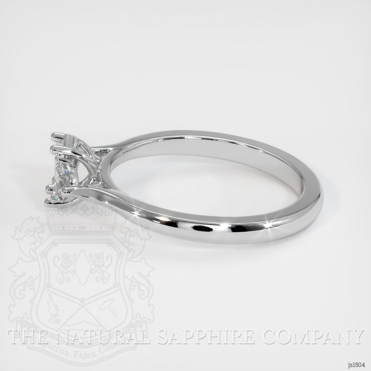 18K White Gold Three Stone Ring Setting
