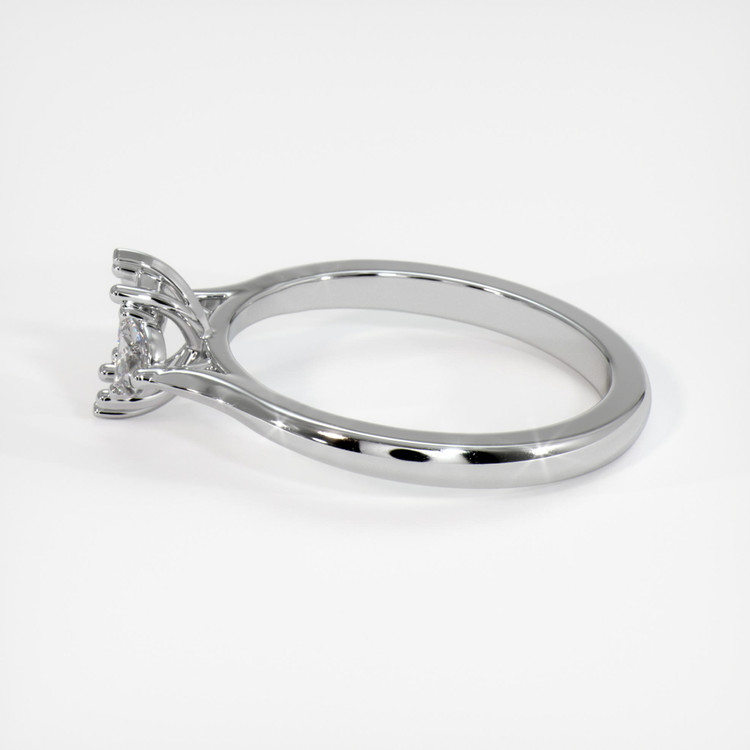 18K White Gold Three Stone Ring Setting