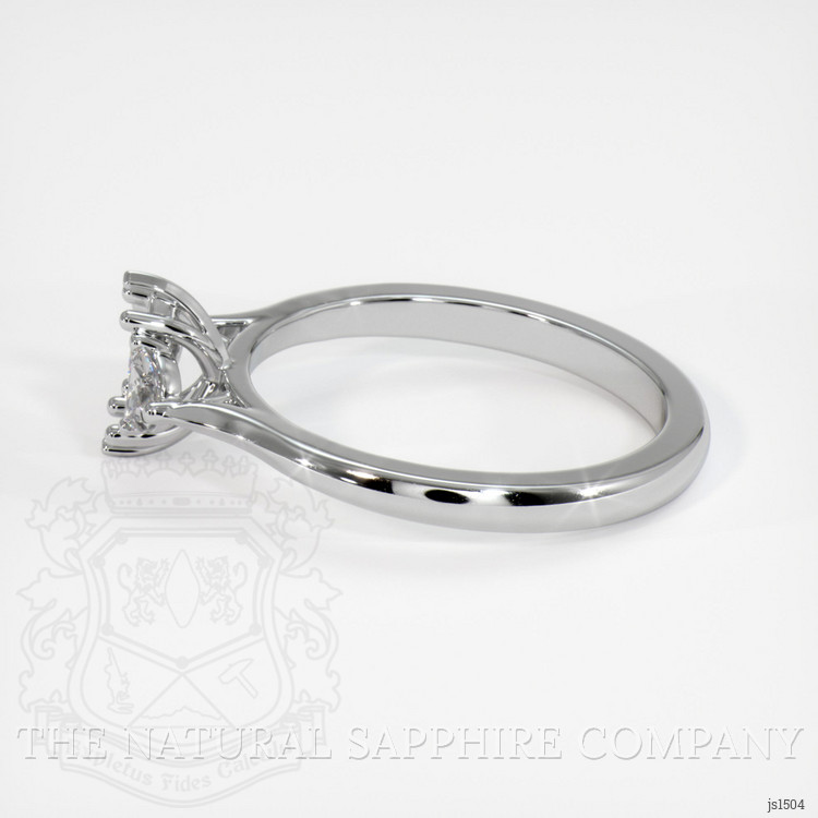 18K White Gold Three Stone Ring Setting