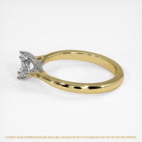18K White & Yellow Three Stone Ring Setting Image
