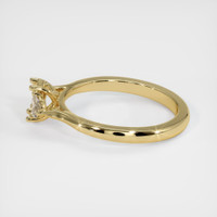 10K Yellow Gold Three Stone Ring Setting Image